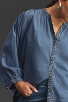 The Sidney Batwing Blouse by Pilcro: Chambray Edition