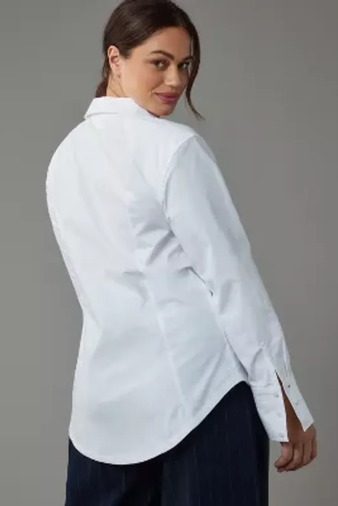 Maeve Shoulder-Detail Buttondown Shirt