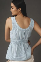 By Anthropologie Sleeveless Smocked Top