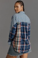 The Hadley Relaxed Buttondown Shirt by Pilcro​: Mixed Print Edition