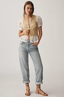 By Anthropologie Puff-Sleeve Twofer Top