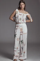 Pilcro Embroidered Patchwork Cropped Tank Top