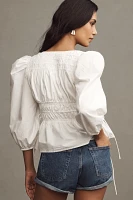 Forever That Girl V-Neck Gathered Blouse