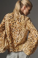 Let Me Be Animal Print Tie-Neck Blouse