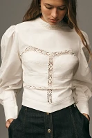 Forever That Girl Long-Sleeve High-Neck Blouse