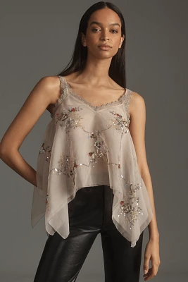 Let Me Be Embellished Hanky Hem Top