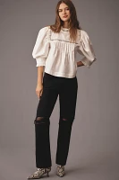 Forever That Girl Puff-Sleeve Embellished Blouse