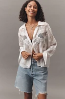 Forever That Girl Sheer Embroidered Blouse