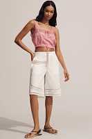 Forever That Girl Lace Square-Neck Bubble Tank Top