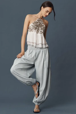 Let Me Be Beaded High-Low Tank Top
