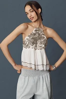 Let Me Be Beaded High-Low Tank Top
