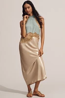 Let Me Be High-Neck Sleeveless Lace Blouse
