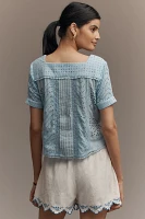 Conditions Apply Petite Lutana Short-Sleeve Blouse