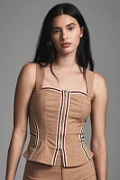 Maeve Sleeveless Sporty Corset Blouse