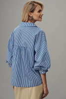 English Factory Balloon-Sleeve Buttondown Shirt