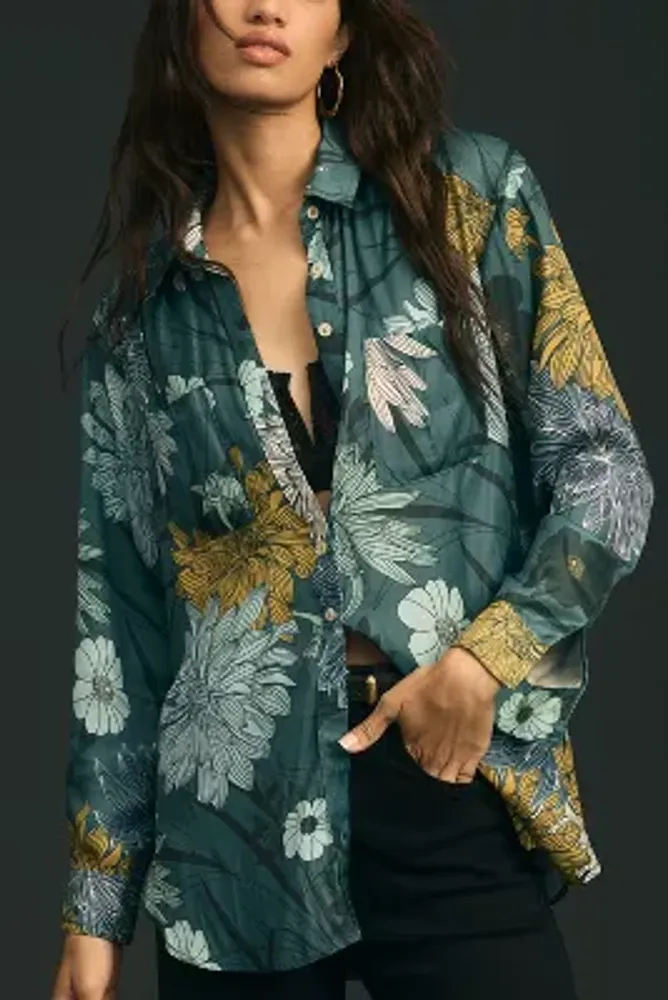 By Anthropologie Relaxed Buttondown Blouse