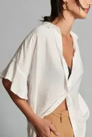 By Anthropologie Oversized Tunic Blouse