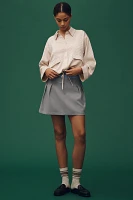 Scotch & Soda Collared Satin Jacquard Blouse