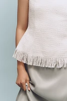ASTR The Label Lorene Strapless Tweed Top