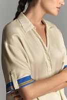 Sancia Laine Short-Sleeve Buttondown Shirt