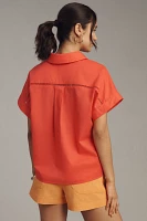 Hutch Lisha Short-Sleeve Collared Top