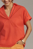 Hutch Lisha Short-Sleeve Collared Top