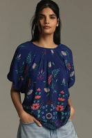 Banjanan Oana Puff-Sleeve Top