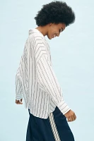 The Dylon Long-Sleeve Wide-Placket Top