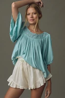 By Anthropologie Gauzy Swing Top