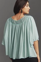 By Anthropologie Gauzy Swing Top