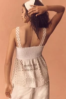 By Anthropologie Lace Babydoll Tank