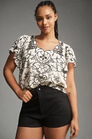 The Lainie Lace Cutwork Blouse