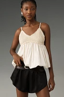 By Anthropologie Crochet Bubble Tank