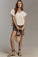 By Anthropologie Bloom Lacy Popover Top