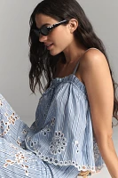Maeve Embroidered Eyelet Tank