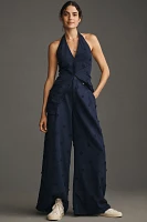 Maeve Linen Blend Halter Vest