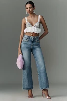 For Love & Lemons Sequin Bubble-Hem Strappy Blouse