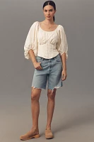 For Love & Lemons Bow-Back Corset Blouse