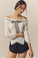 For Love & Lemons Rosie Ribbon Top