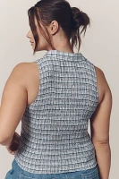 Pilcro Sleeveless Shirred Top