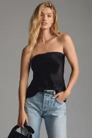 By Anthropologie Strapless Silky Top