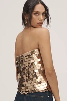 By Anthropologie Sleeveless Sequin Top