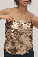 By Anthropologie Sleeveless Sequin Top