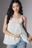 Forever That Girl Lace-Trim Babydoll Tank