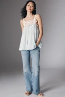 Forever That Girl Lace-Trim Babydoll Tank
