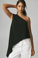 English Factory One-Shoulder Asymmetrical Waterfall Tank