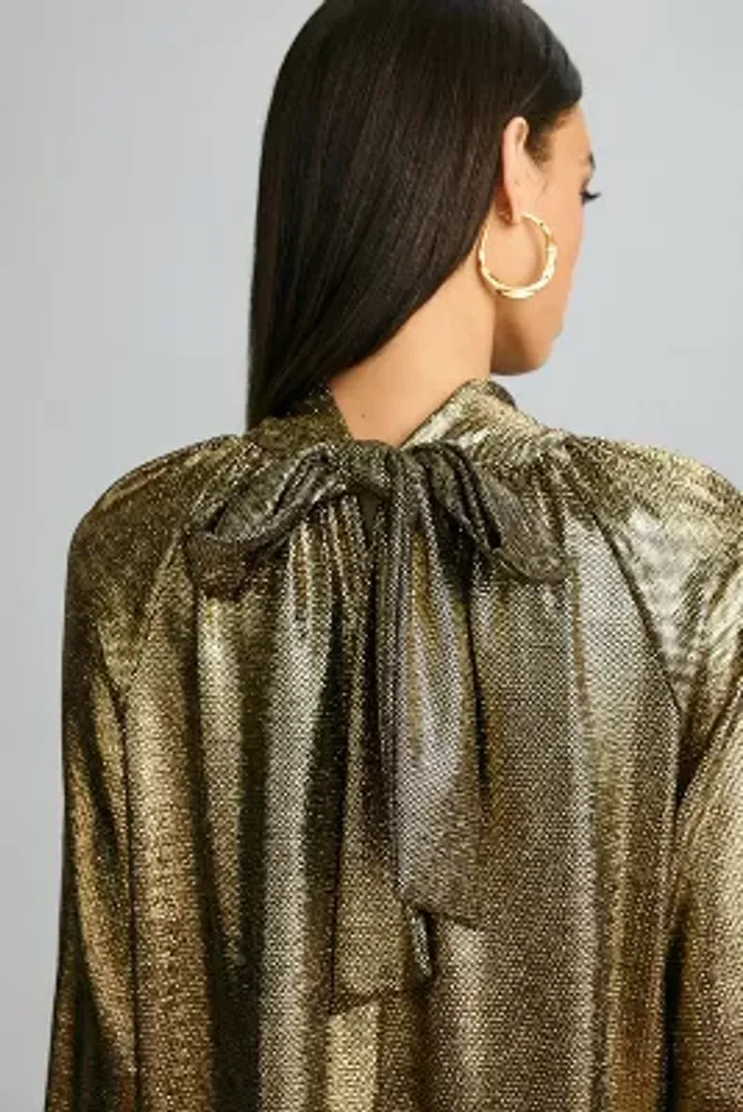 Current Air High-Neck Shine Blouse