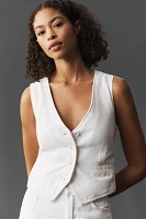 Pistola Vero Cropped Denim Vest