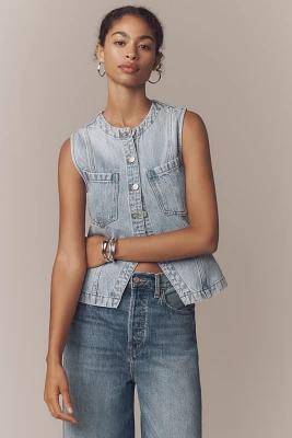 Pistola Gia Fitted Denim Vest