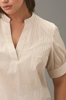 By Anthropologie Henley Popover Blouse